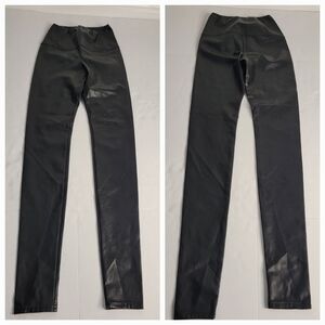 Wilfred Free Aritzia XS Faux Leather Leggings High Rise Vegan Skinny Pants